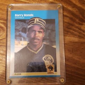 Barry bonds fleer pirates card